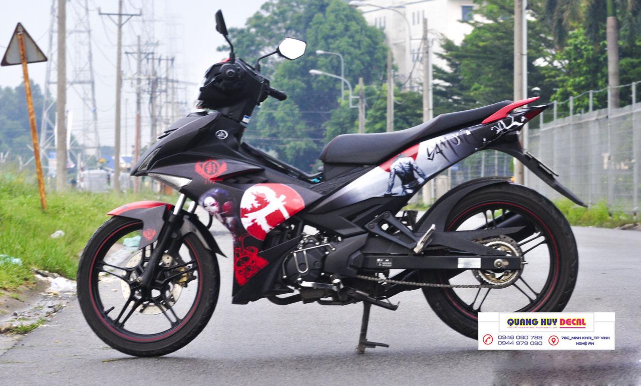 Tem trùm exciter 150 samurai đỏ đen, tem exciter 150, team trùm exciter 150, tem xe exciter 150, team trùm ex 150, team xe exciter 150 samurai đỏ đen