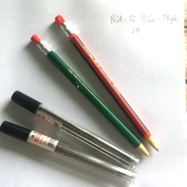 2 set ngòi và bút chì bấm ngòi to 2b