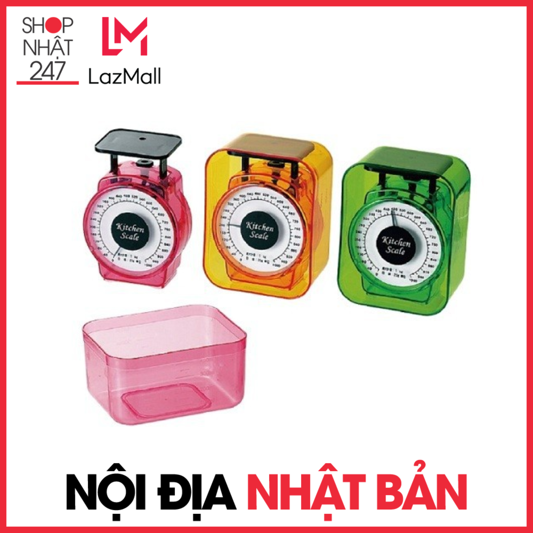 Cân nhà bếp mini 1kg mẫu mới nội địa Nhật Bản