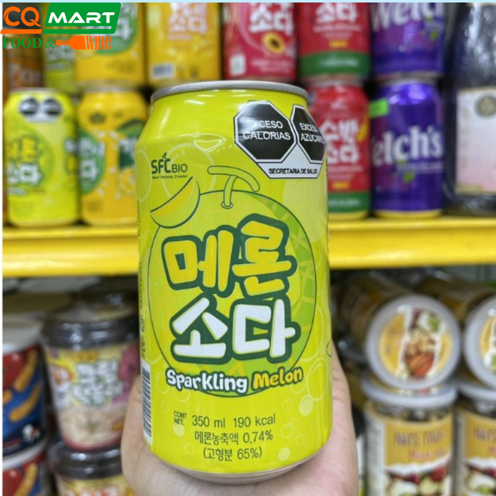 Nước Soda Sfc Vị Dưa Lưới Lon 350ml