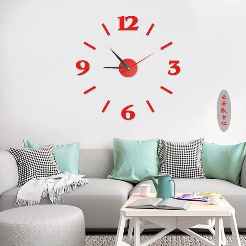 Đồng hồ DIY dán tường nghệ thuật ( hàng có sẵn)