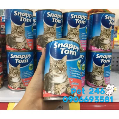 [HCM]Pate Cho Mèo Snappy Tom Lon 400G