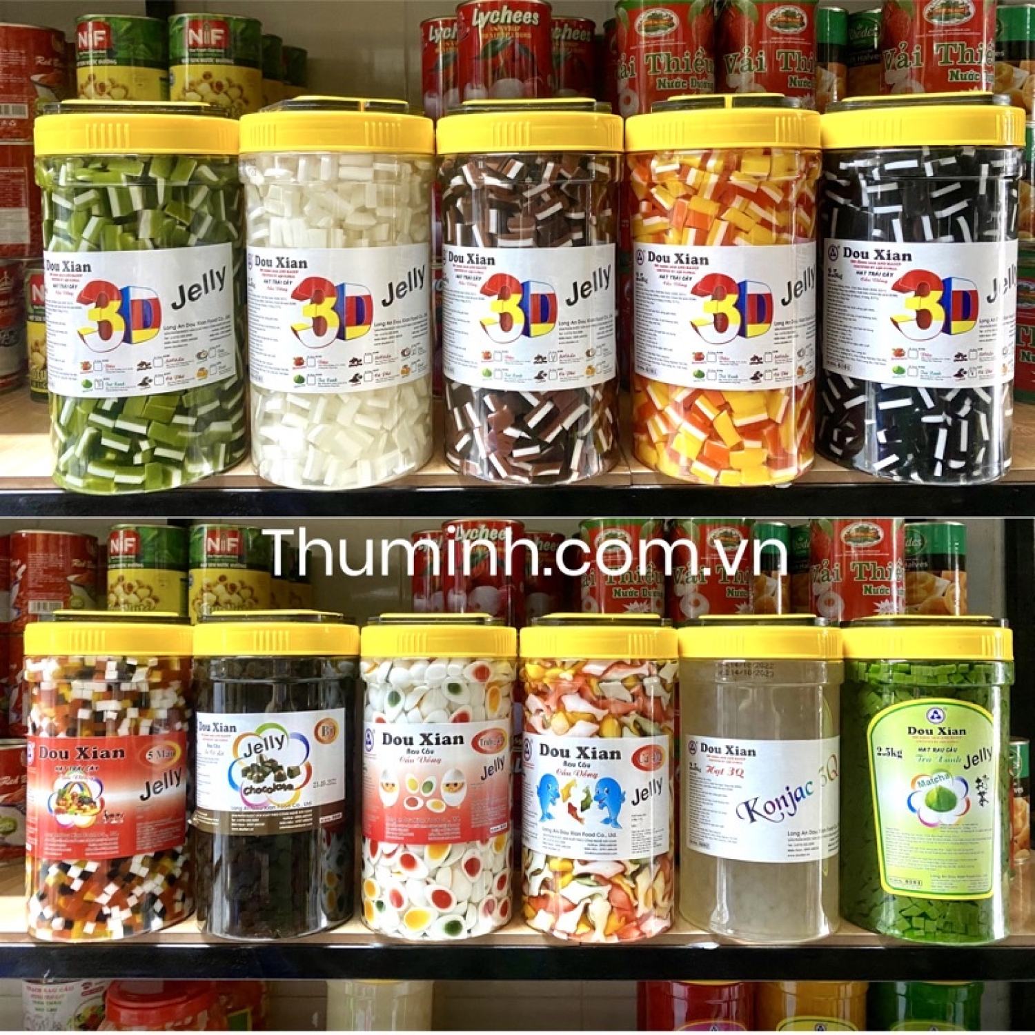 Thạch Rau Câu Douxian (Hàng Huy) 2.5Kg Có Đủ Mùi