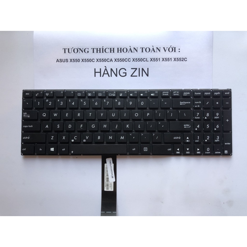 Bàn Phím Laptop Asus X550 X550C X550CA X550CC X550CL X551 X555 X555L A555L F555L Hàng mới bảo hành 12 Tháng