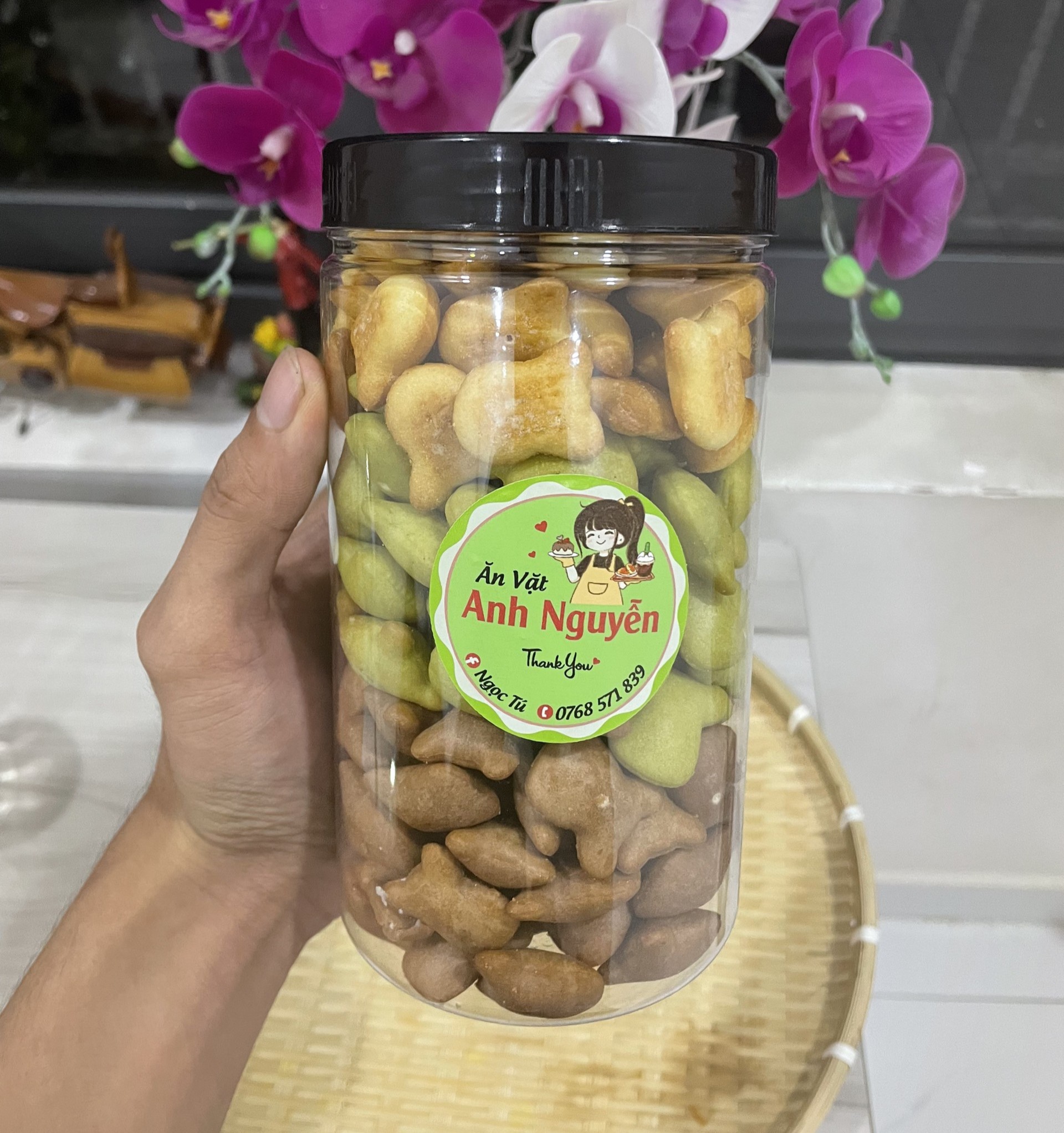 Bánh gấu mix 3 vị hộp 450gr