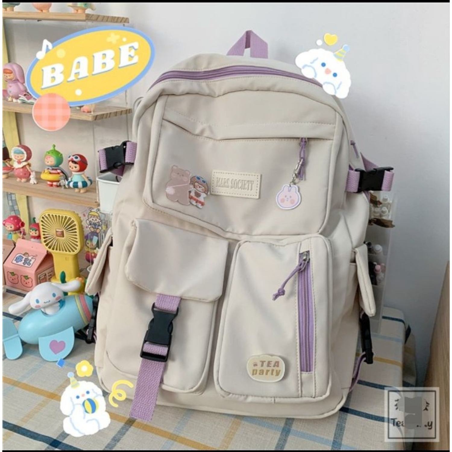 Balo nữ mẫu mới dễ thương (kèm 2 sticker)