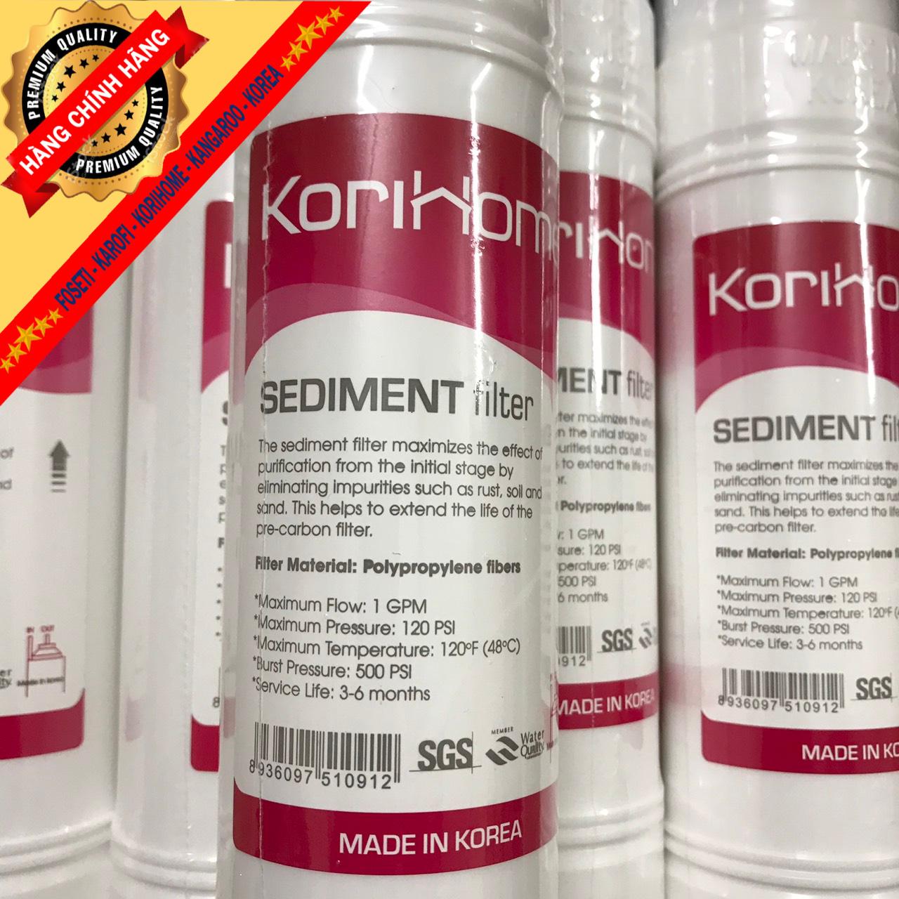 Lõi lọc số 1 Sediment 10" U TYPE - KoriHome