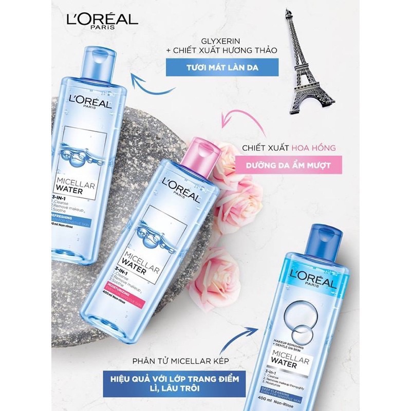 Nước tẩy trang Loreal