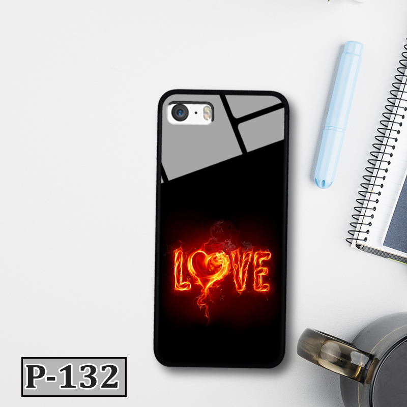 Ốp điện thoại iphone 5se - lưng kính in hình 3d