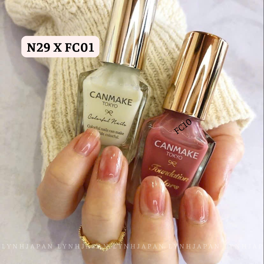 Sơn Móng Tay Canmake Màu FC01 Hồng Thạch Đào Nhật Bản