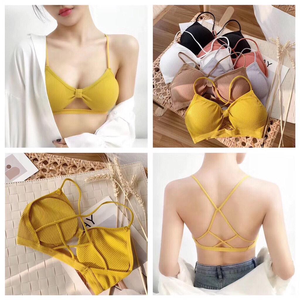 Áo bra nơ đan dây lưng siêu Sexy