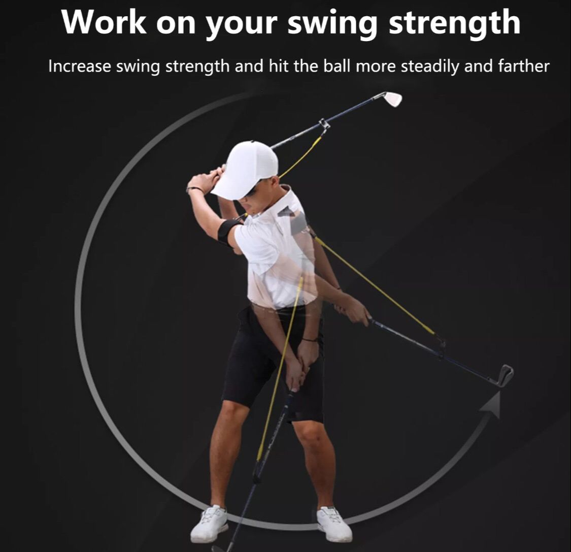 Dây đai đàn hồi hỗ trợ tập luyện swing golf rất hiệu quả