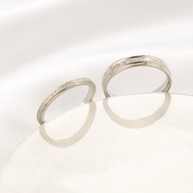 Nhẫn cặp đôi LAMY Milgrain Silver Ring