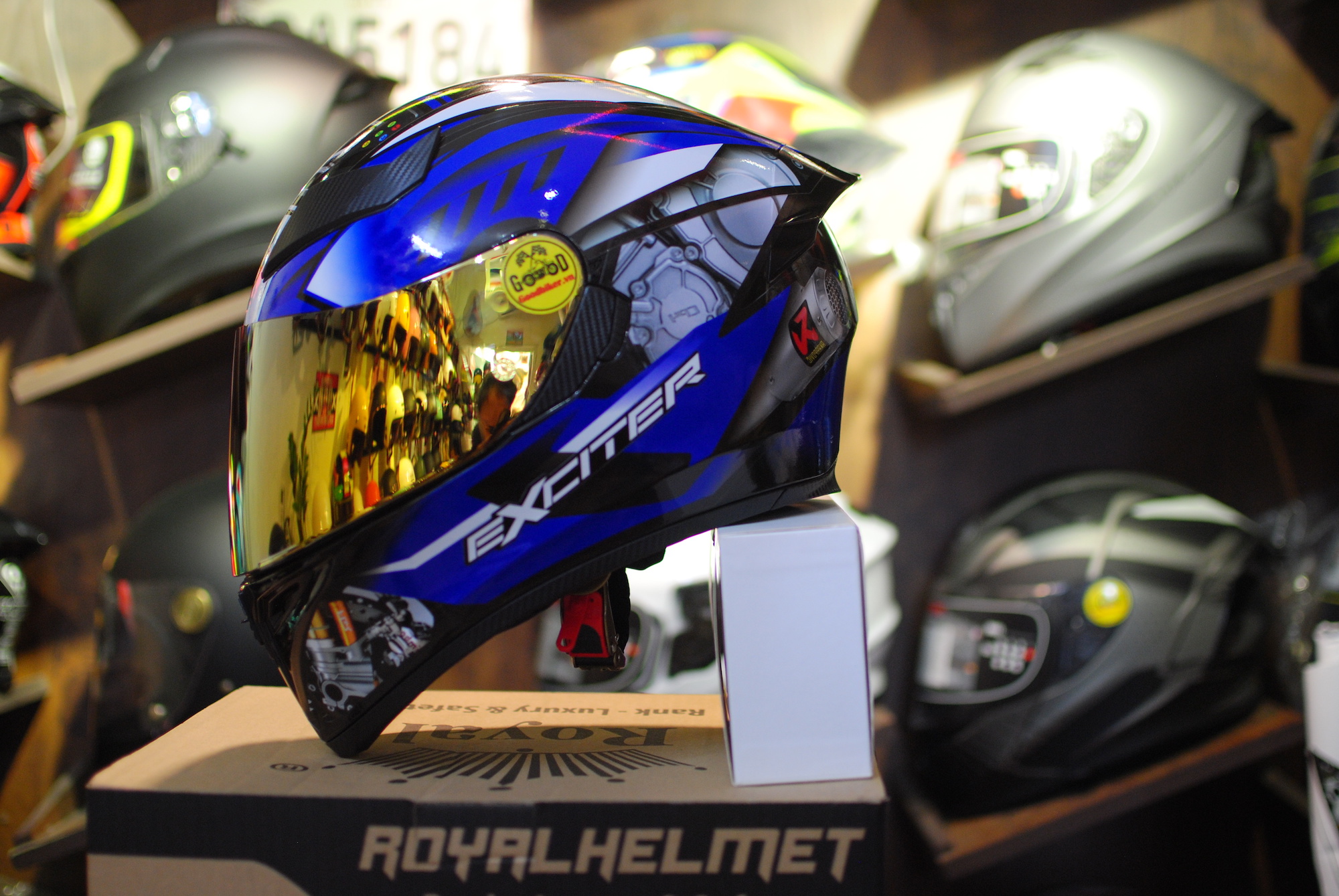 Mũ Fullface 2 kính ROC 05 tem Yamaha Exciter GP