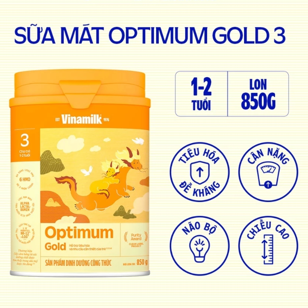 SỮA BỘT OPTIMUM GOLD OPTIMIX SỐ 3/4 850G