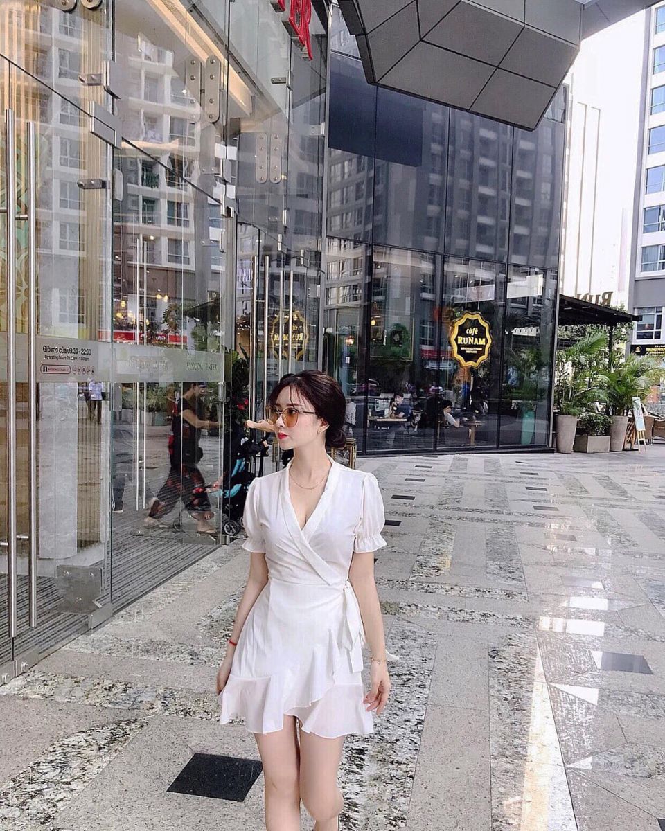 JUMPSUIT DẠNG VÁY NHÚN BÈO