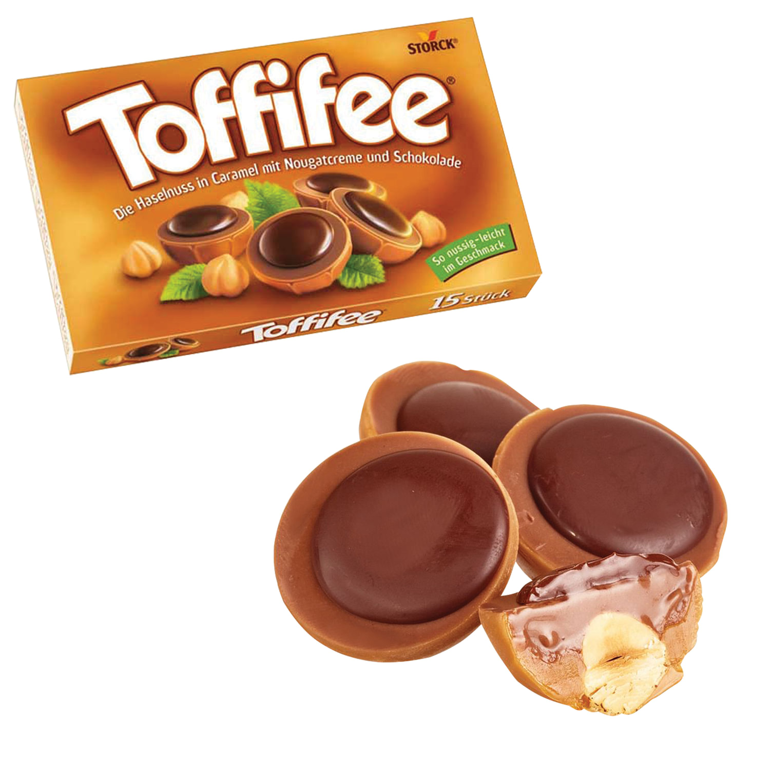 Kẹo caramel phủ socola nhân hạt dẻ 100g - Toffifee