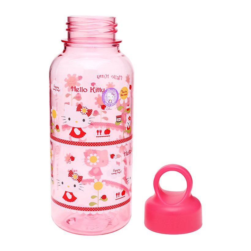 Bình Nước Bằng Nhựa Lock&Lock Hello Kitty Flower LKT623F (350ml)