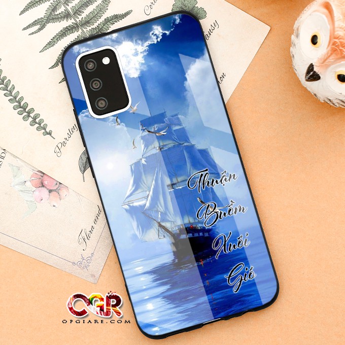 ốp lưng Samsung Galaxy A02s mặt KÍNH CƯỜNG LỰC