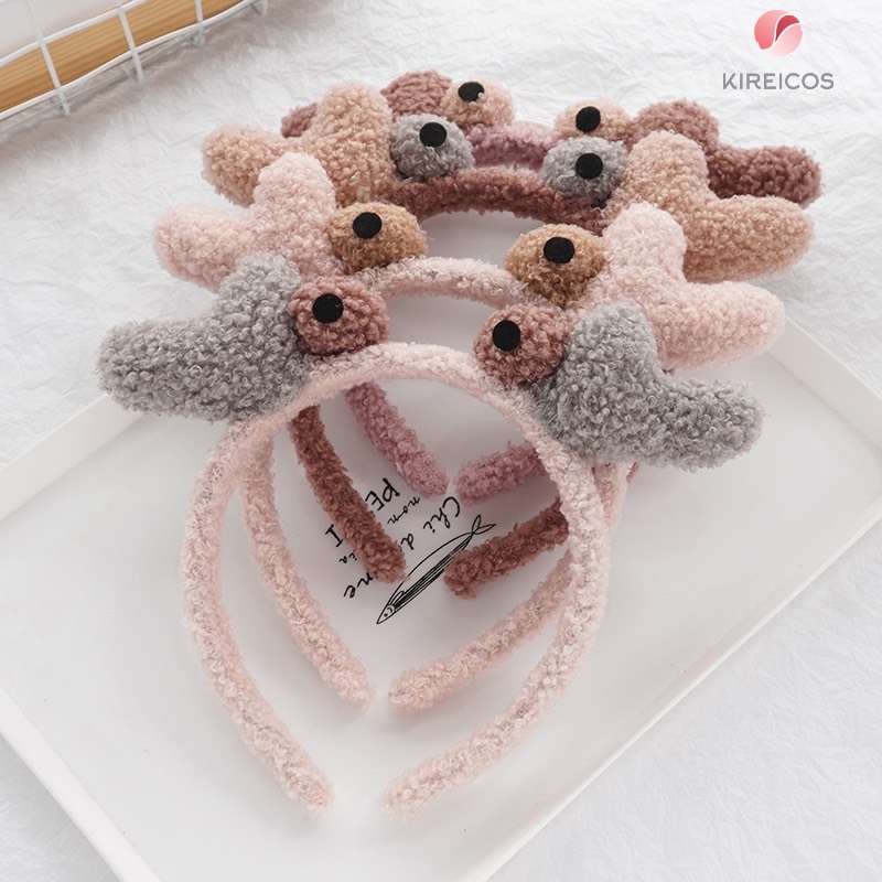 [HCM]Cài Tóc Trang Điểm Mắt To Lông Xù Siêu Cute
