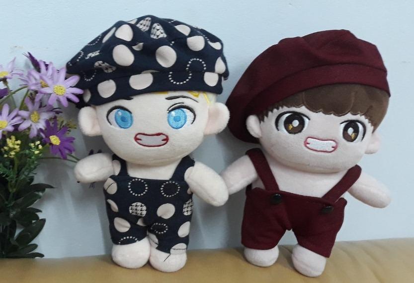 Outfit doll 20 kpop yếm, mũ nồi