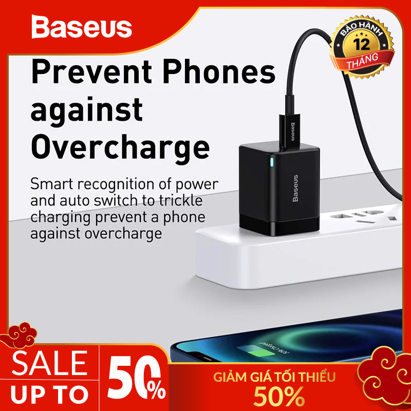Củ sạc nhanh Baseus Super Si Pro Quick (Type C, 20W/18W, PD/ QC3.0 Quick charger)