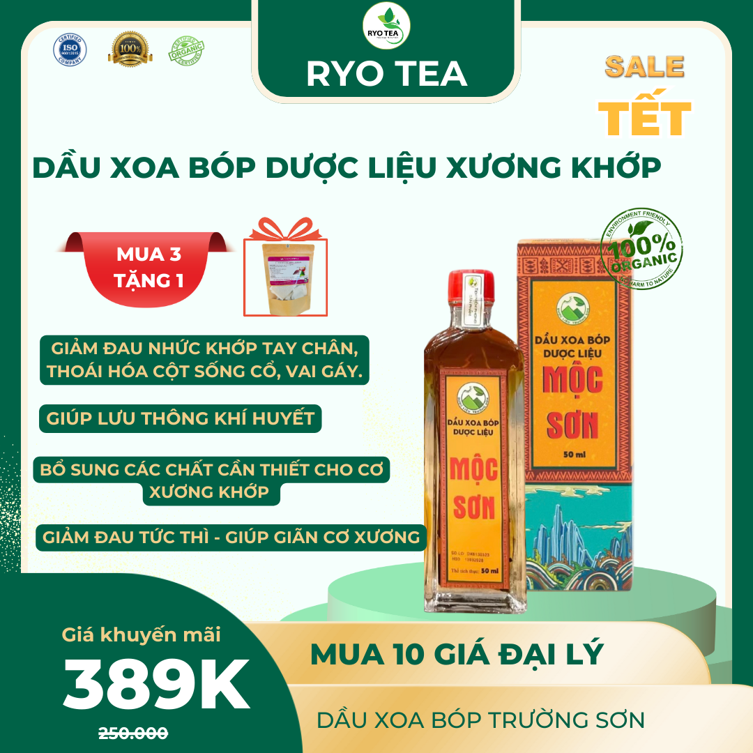 [Mua 3 tặng 1 chai 7ml] Dầu Mộc Sơn chai lớn 50ml - Chính hãng