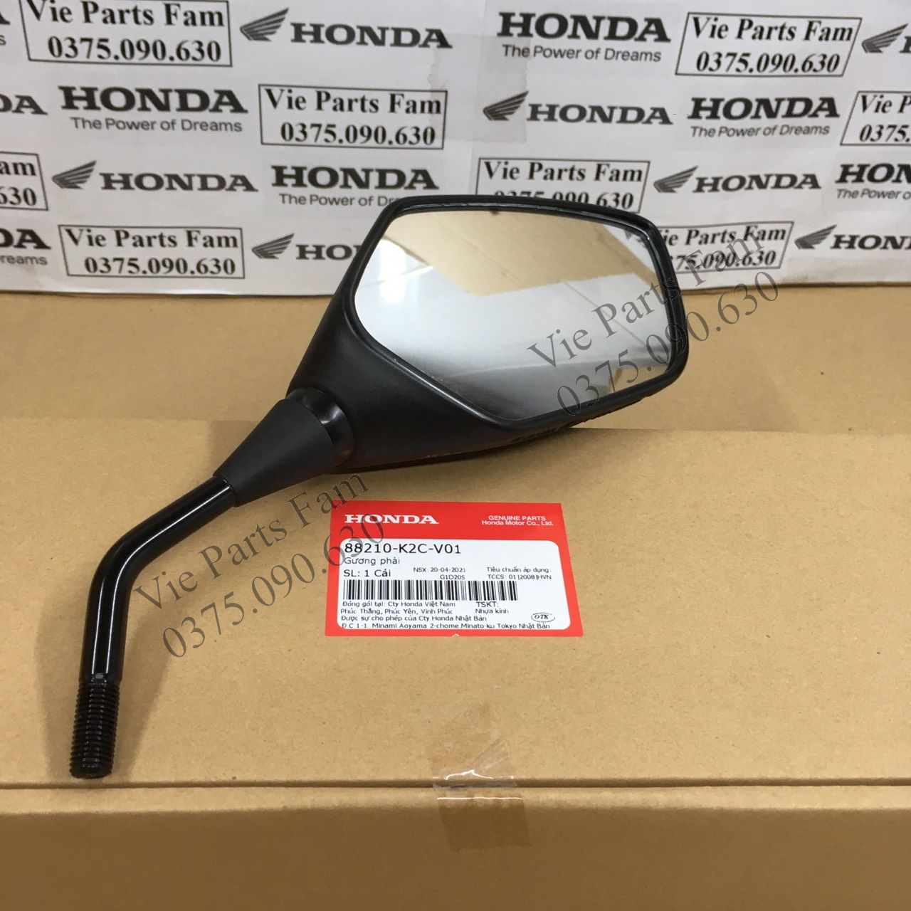 Gương kiếng chiếu hậu vision 2021 chính hiệu honda