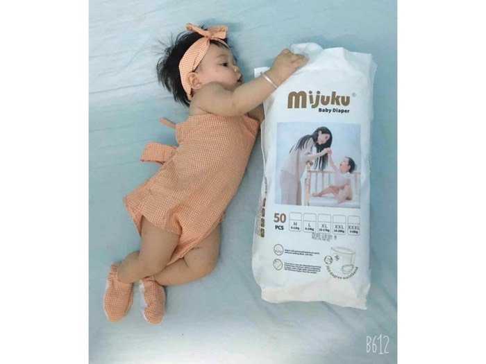 Bỉm quần  mijuku size m/l/xl/xxl - 50 miếng