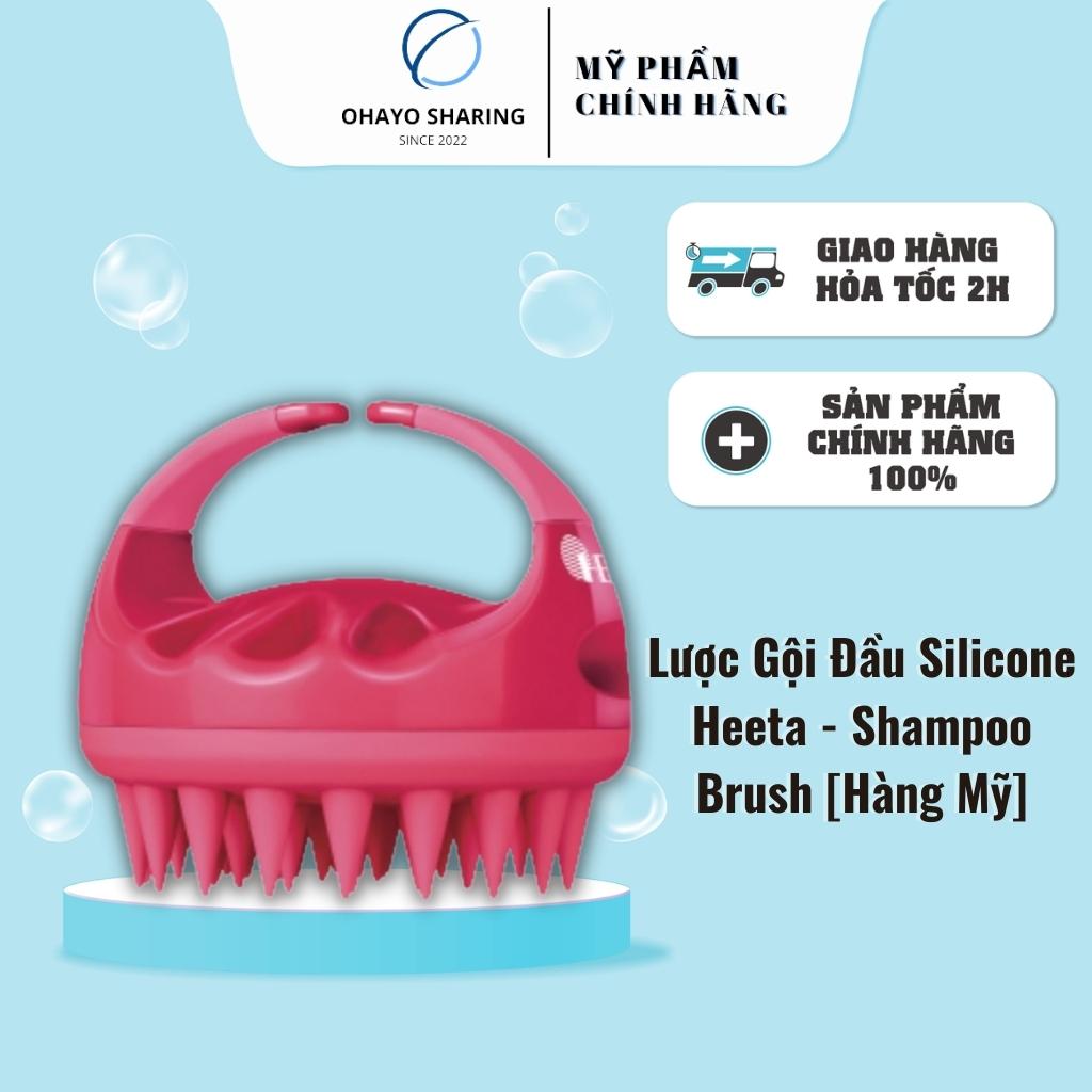 Lược Gội Đầu Silicone Heeta Shampoo Brush [Hàng Mỹ]