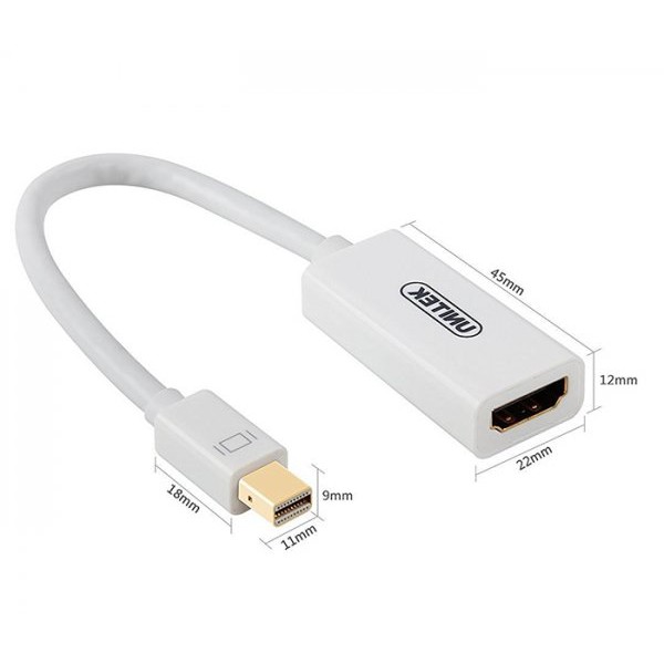 Cáp mini Displayport To HDMI (L) Unitek (Y6331) - HÀNG
