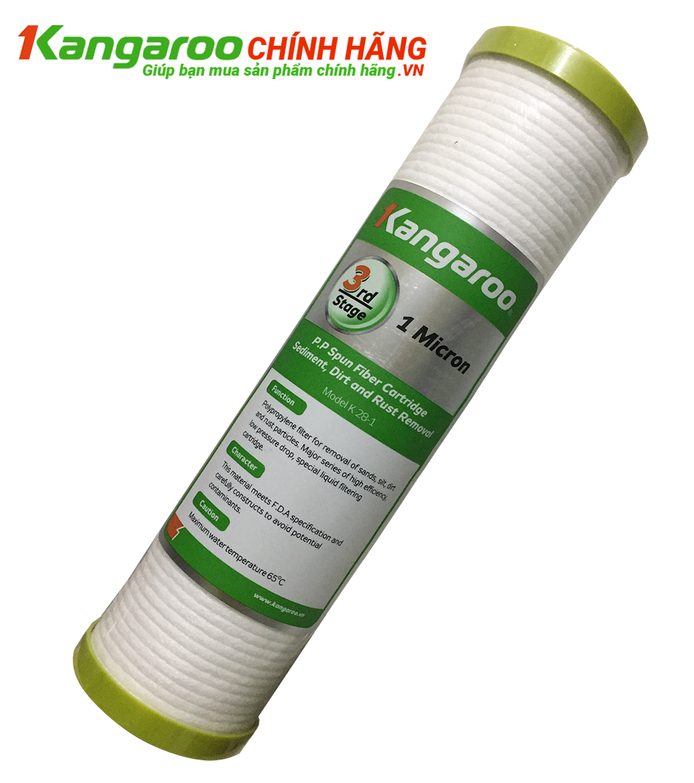 Bộ lõi lọc nước Kangaroo số 1,2,3 - Chính hãng