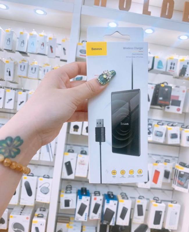 ĐẾ SẠC NHANH KHÔNG DÂY SIÊU SIÊU MÕNG Baseus Card Ultra-thin Wireless Charger