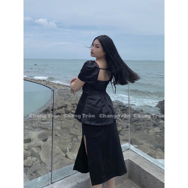 Áo Tafta Tay Bồng Bigsize - Chang tròn