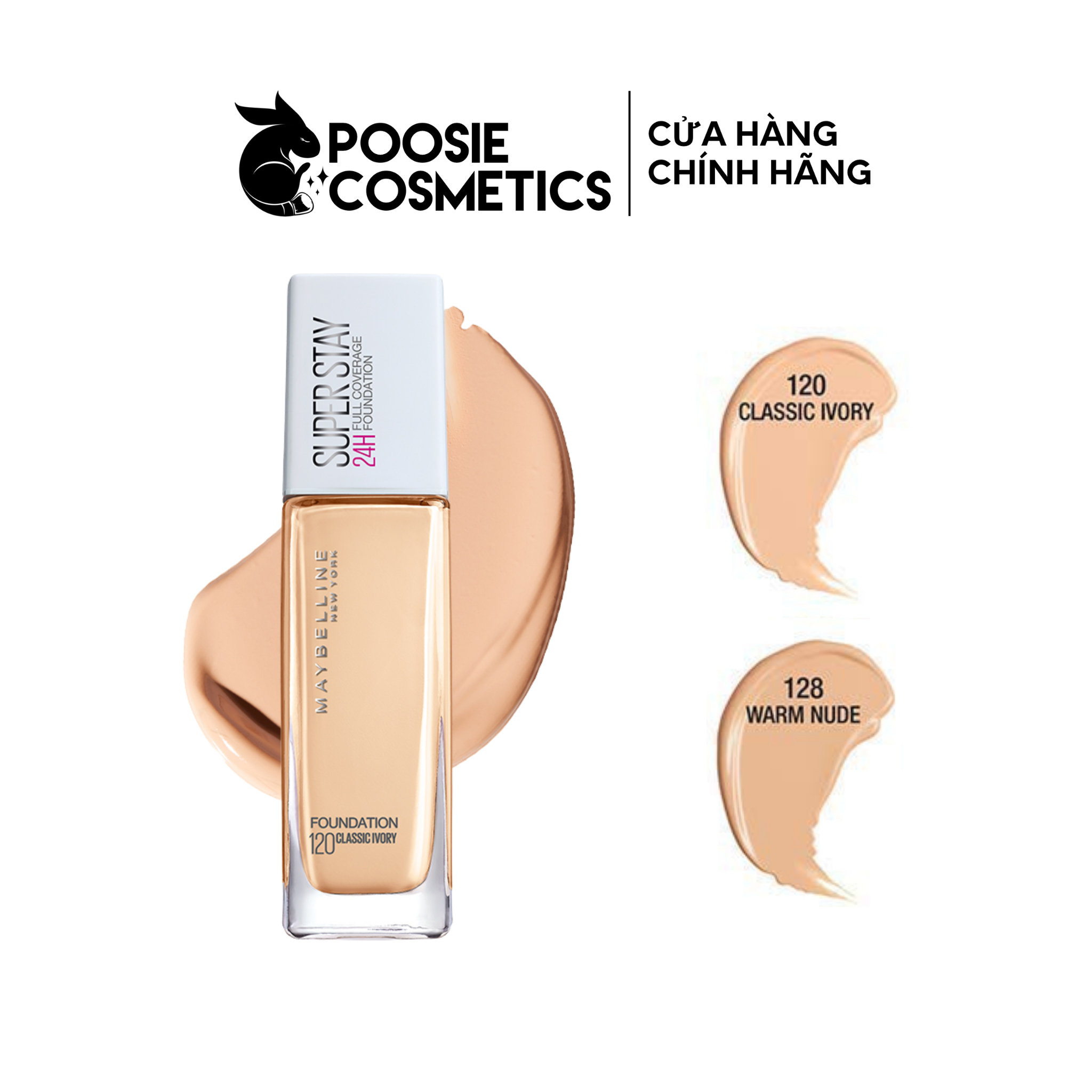 Kem Nền Maybelline New York 24H Lâu Trôi Che Phủ Cao SuperStay Full Coverage Foundation 30ml