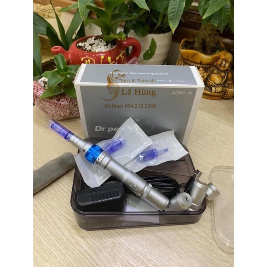 ( hàng chuẩn) Máy Phi Kim Lăn Kim Cấy Phấn Cấy Tảo Dr Pen A6