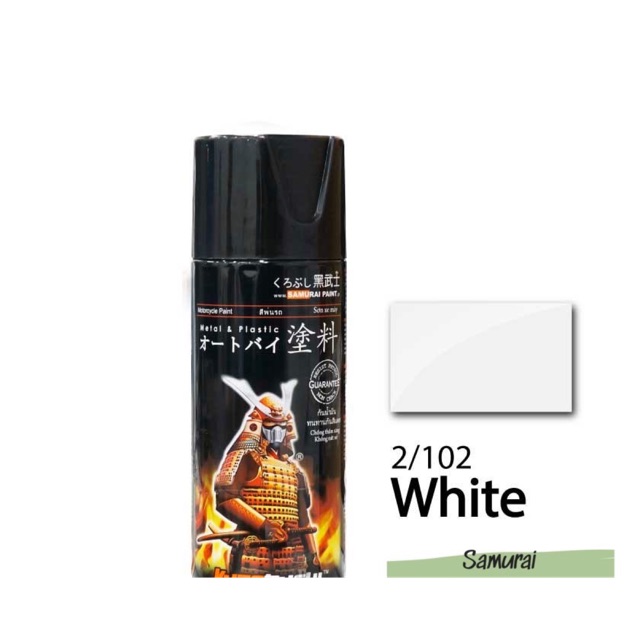 [hcm] Samurai 102 - sơn xịt samurai 102 màu trắng [CHĂM SÓC XE HƠI XE MÁY]
