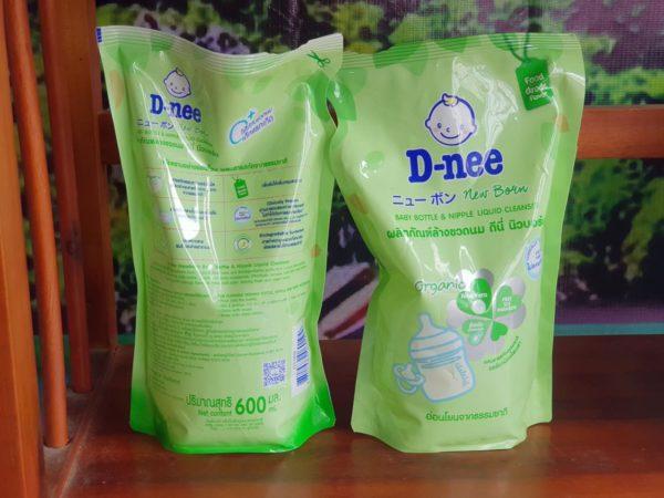 Combo 12 túi nước rửa bình sữa và rau củ quả DNEE 600ml