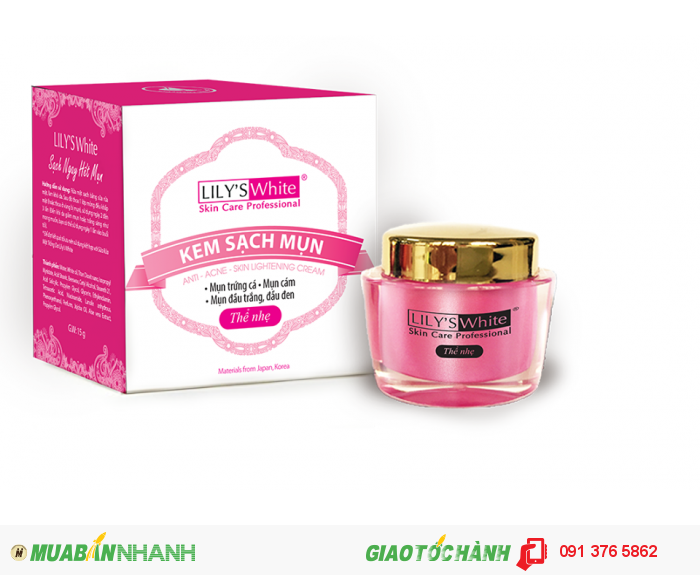 [HCM]Kem mụn LILYS WHITE thể nhẹ 16gr