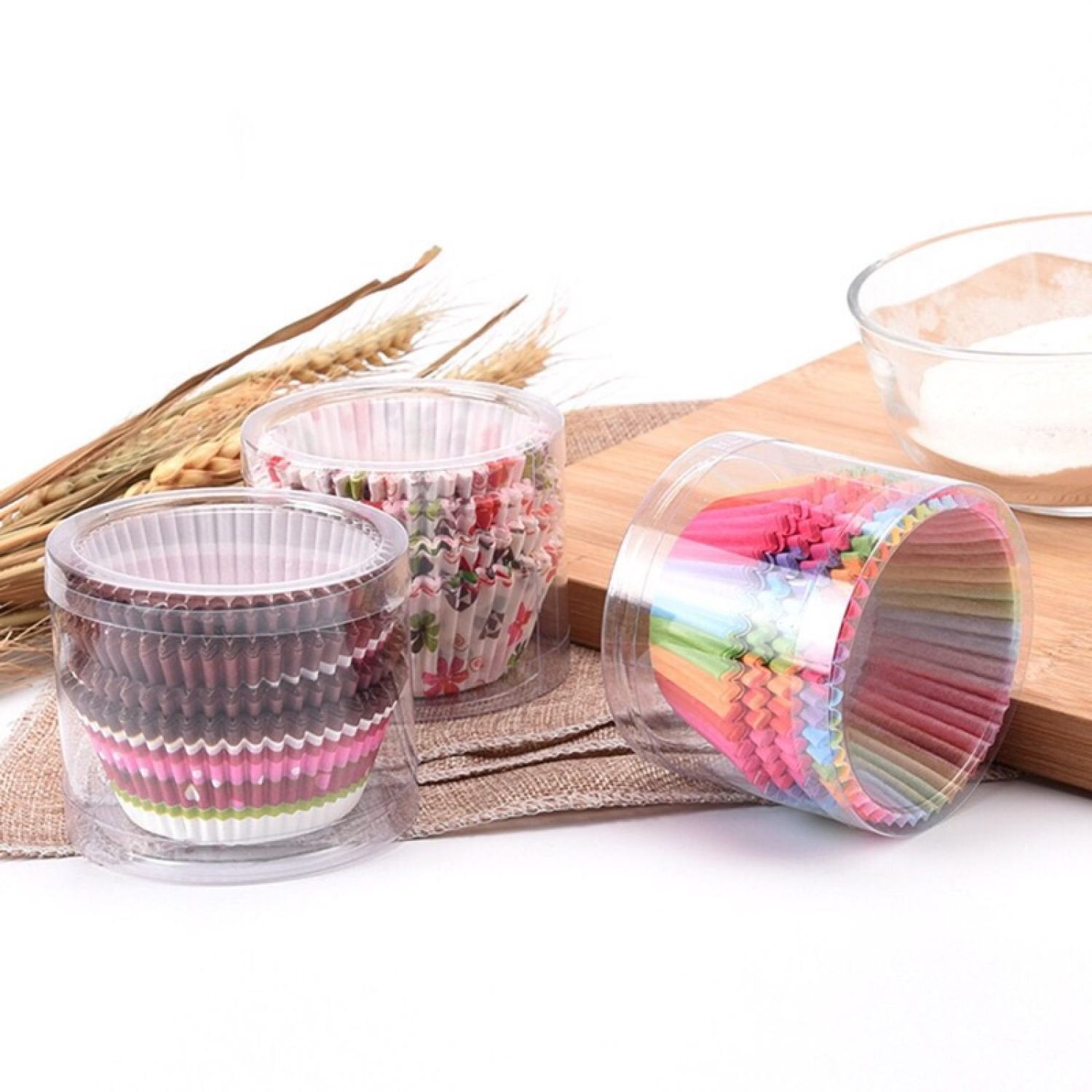 100 cốc giấy làm bánh Cupcake chống dính
