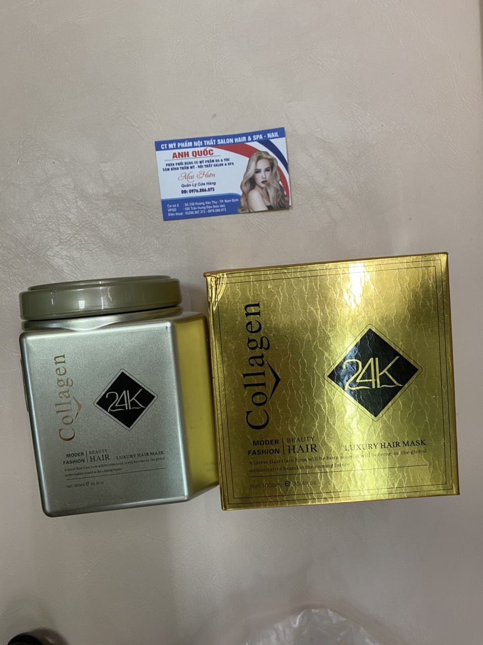 Hấp collagen 24k