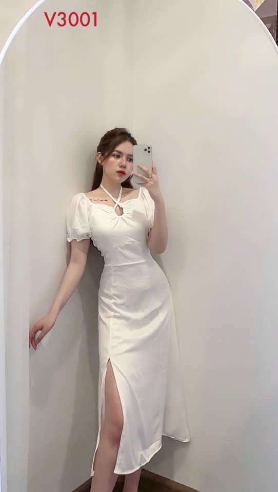 ĐẦM MAXI CÓ MÚT NGỰC XẺ TÀ THỜI TRANG
