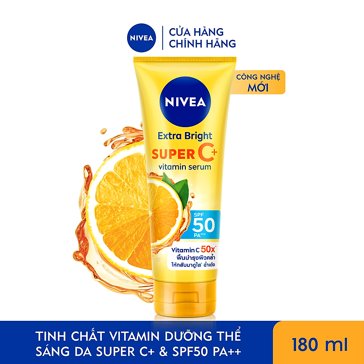 Serum Dưỡng Thể Trắng Da  Nivea 180ml
