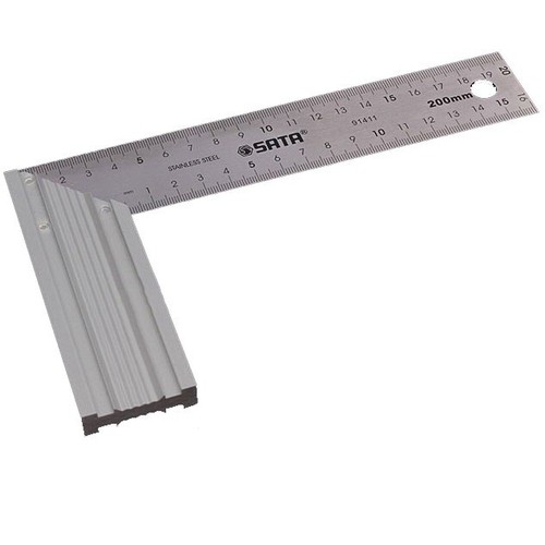Thước Ê ke vuông 20cm-8in SATA 91411