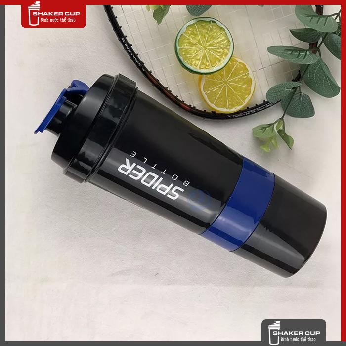 Bình nước bình lắc 3 ngăn shake bottle Spider Bottle