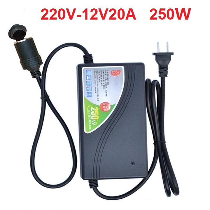 Bộ chuyển đổi nguồn 220V sang 12V-20A công suất 250W phù hợp với hầu hết tất cả các dòng máy