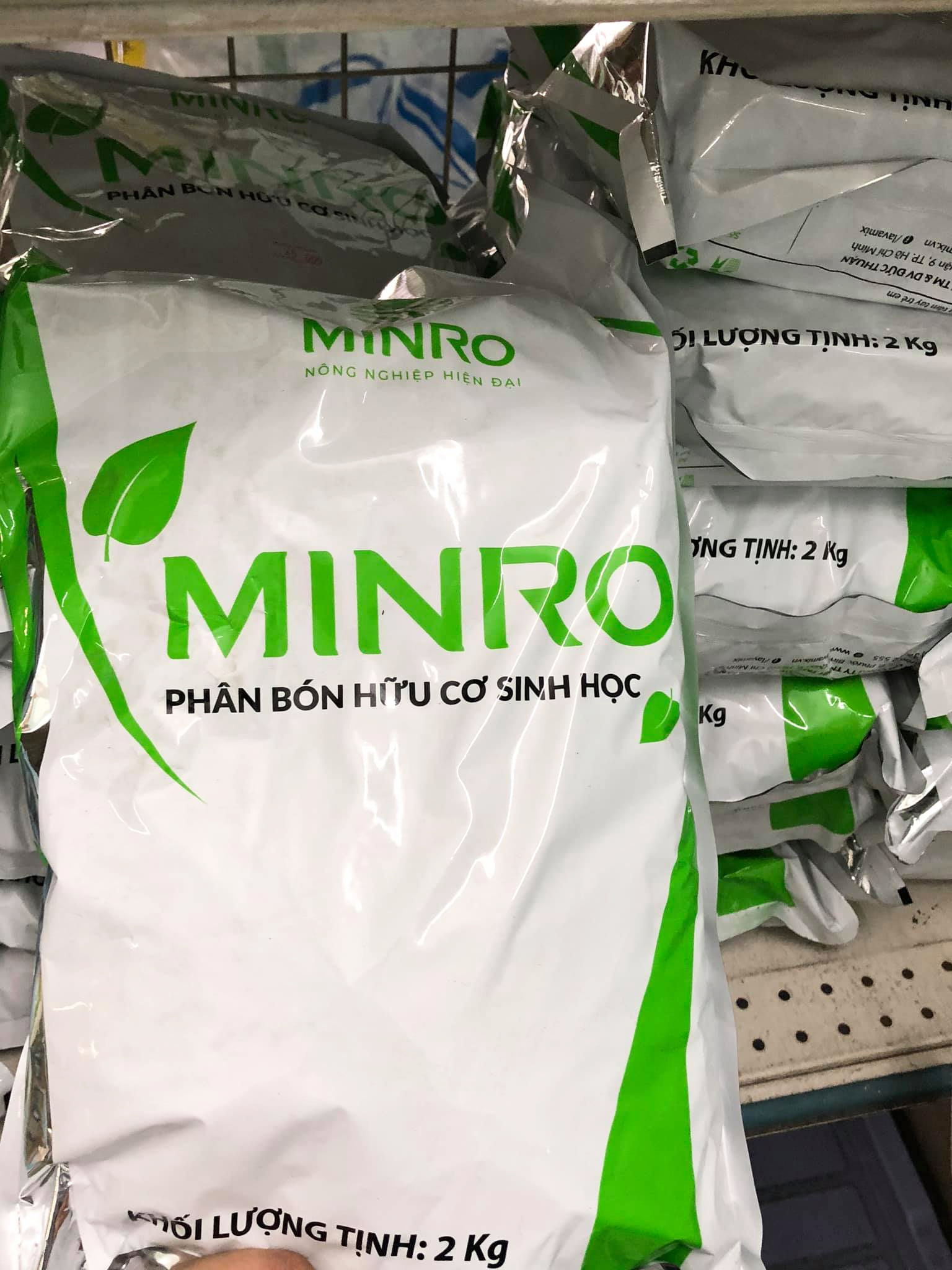 Phân Bón Hữu Cơ Sinh Học MINRO - (Gói 2KG)
