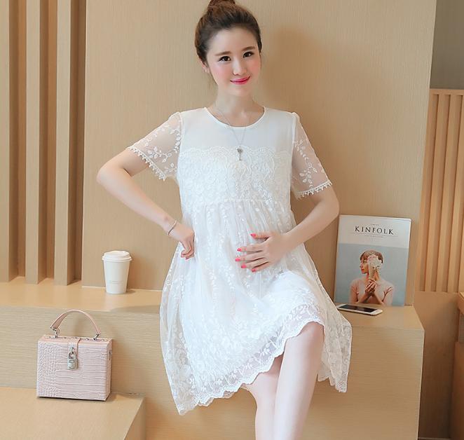 Váy bầu ren Hàn Quốc cao cấp