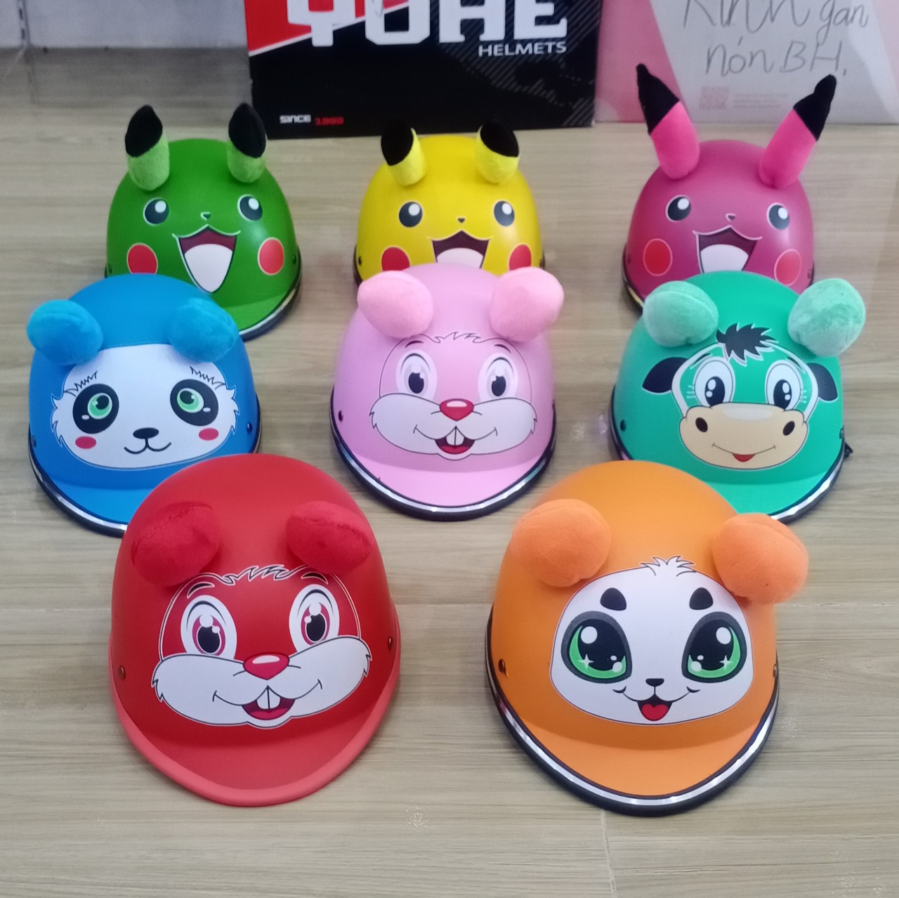 Nón Bảo Hiểm Pikachu Cho Bé Từ 1-3 Tuổi