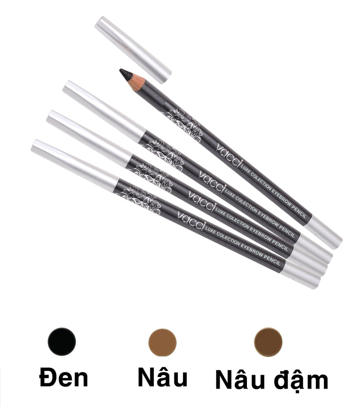Chì Kẻ Mày Không Trôi Cao Cấp Vacci Eyebrow Pencil - Ruột chì siêu mềm